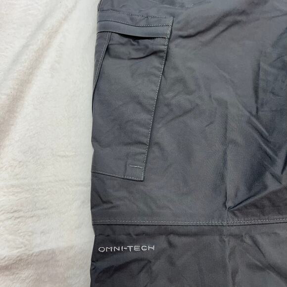 Columbia Gray Snow King Insulated Omni-Tech Cargo Pants Cargo Ski Size Large - Picture 9 of 16